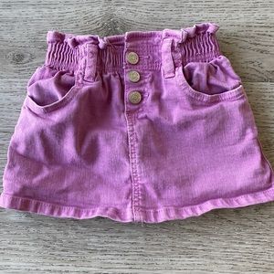 Zara stretchy purple denim skirt